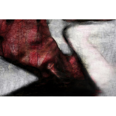 Демон Нависающий, Современная абстрактная эротическая картина, полноцветная печать на холсте, ограниченный тираж